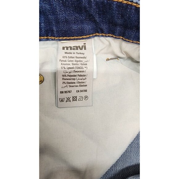 Mavi Mens Zach Jeans Mid-Rise Dark Wash Straight-Leg Denim Pants 36/32 - Picture 11 of 12